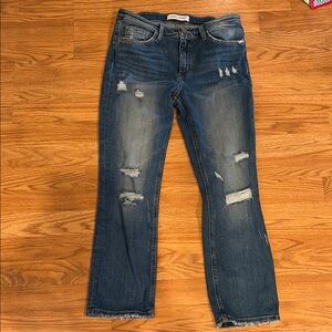 Flying Monkey Distressed Straight Jeans size 29